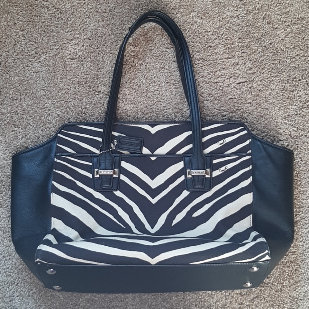 Coach purse (Zebra Med/Large)